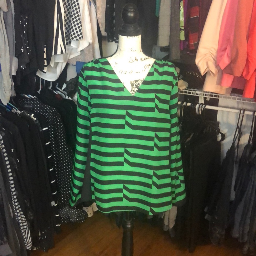 Black and green blouse from worthington.